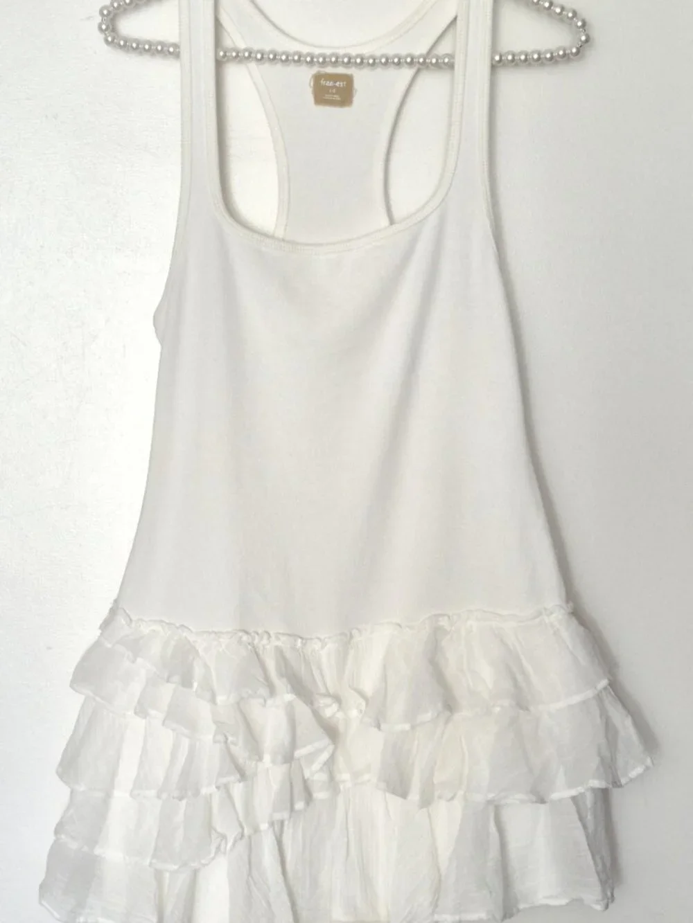 Free People free-est Beach Babe Romper Clean Ivory Size L NWT